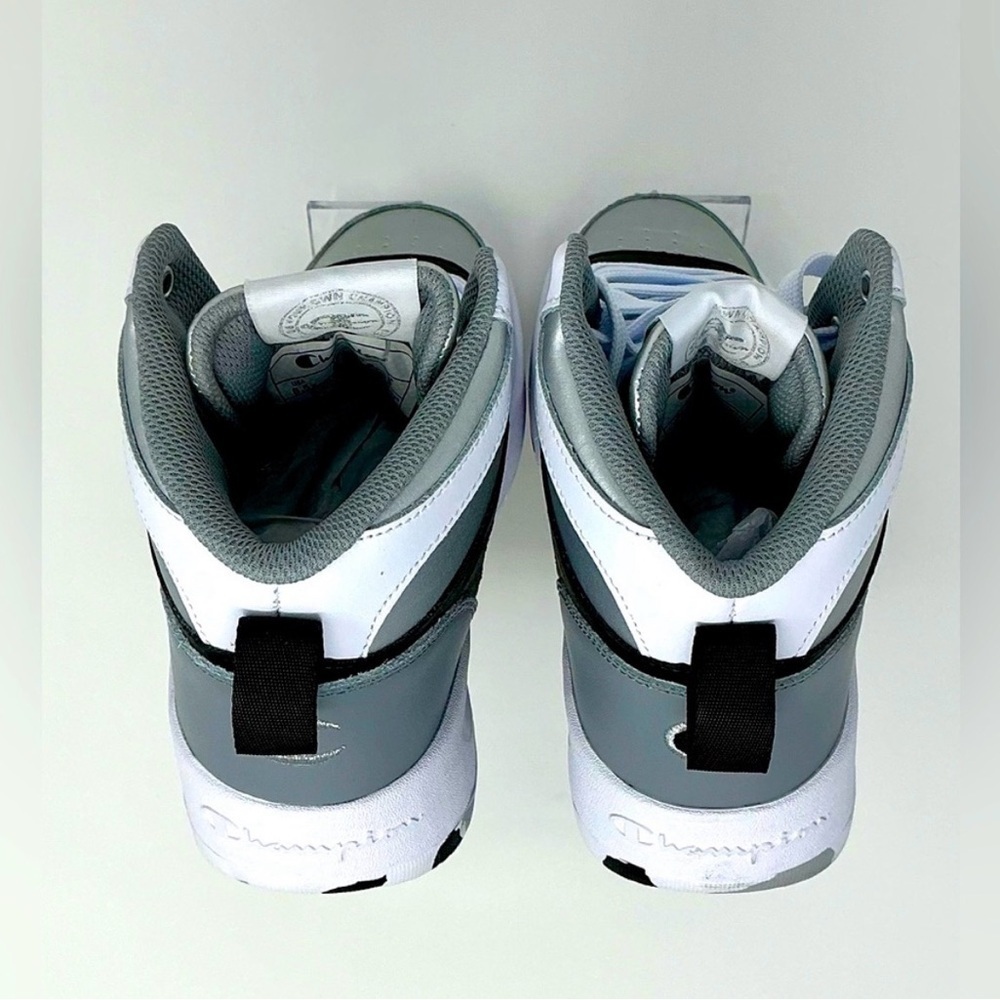 Champion High-Top Women’s Sneakers in White and Black and Grey Size 8.5 - Picture 4 of 8